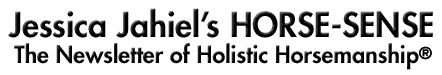 Jessica Jahiel's HORSE-SENSE: The Newsletter of Holistic Horsemanship(R)